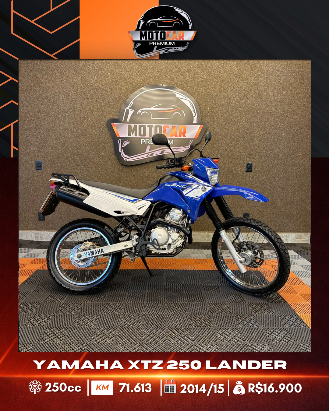 YAMAHA XTZ 250 LANDER  2014/15