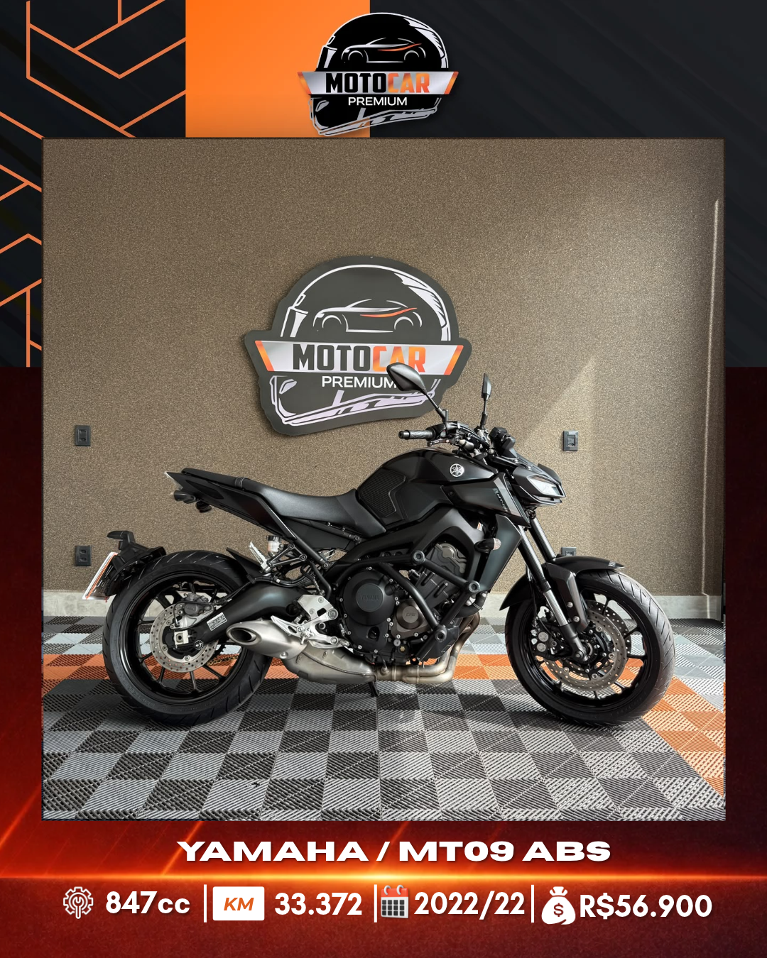 YAMAHA MT-09 ABS 847cc 2022/2022